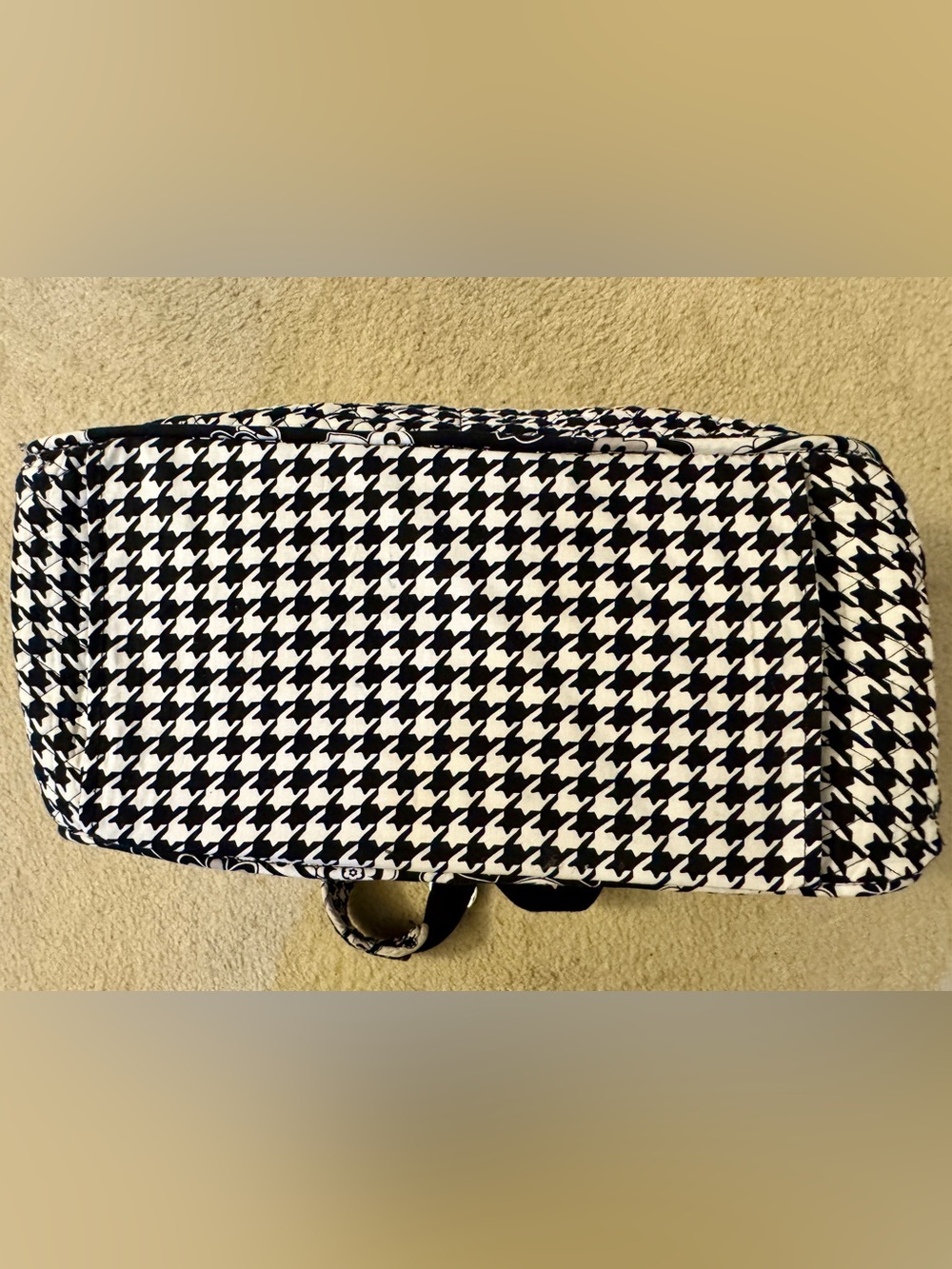 Vera Bradley Black & White Paisley Quilted Travel Bag - Picture 9 of 10